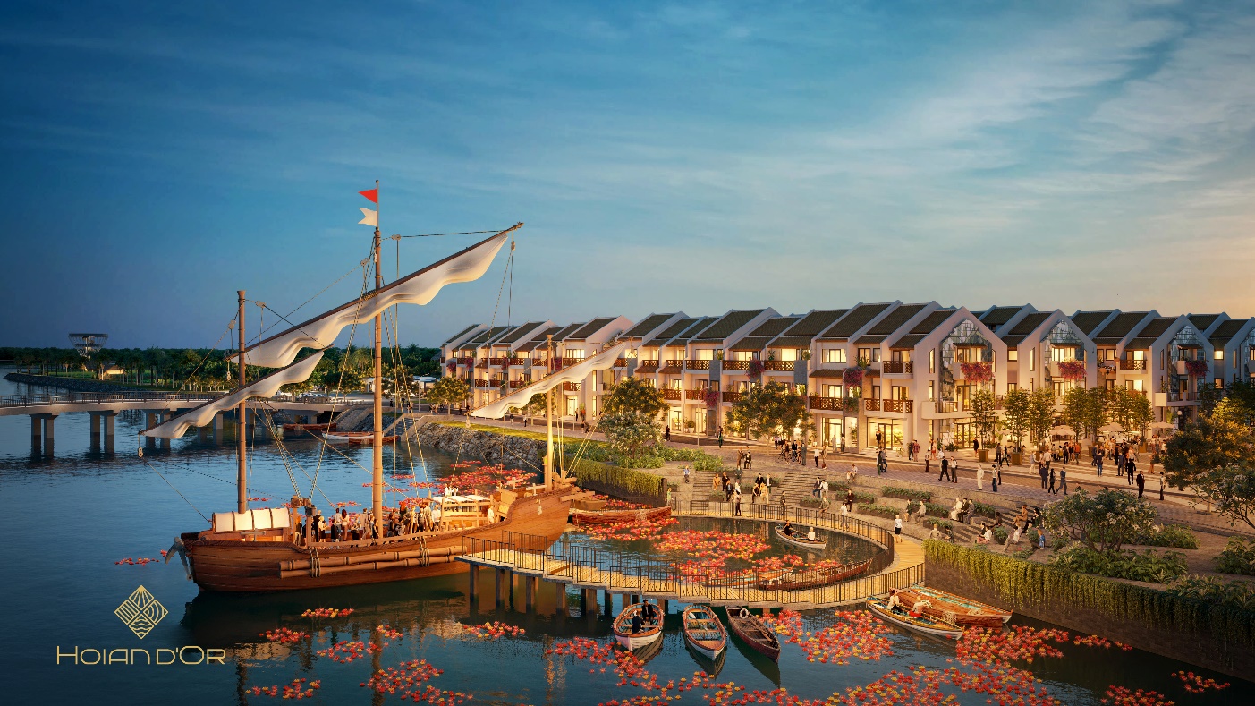 Shophouse Hoian d&rsquo;Or hưởng lợi trực tiếp khi du lịch Hội An bước v&agrave;o vận hội mới.