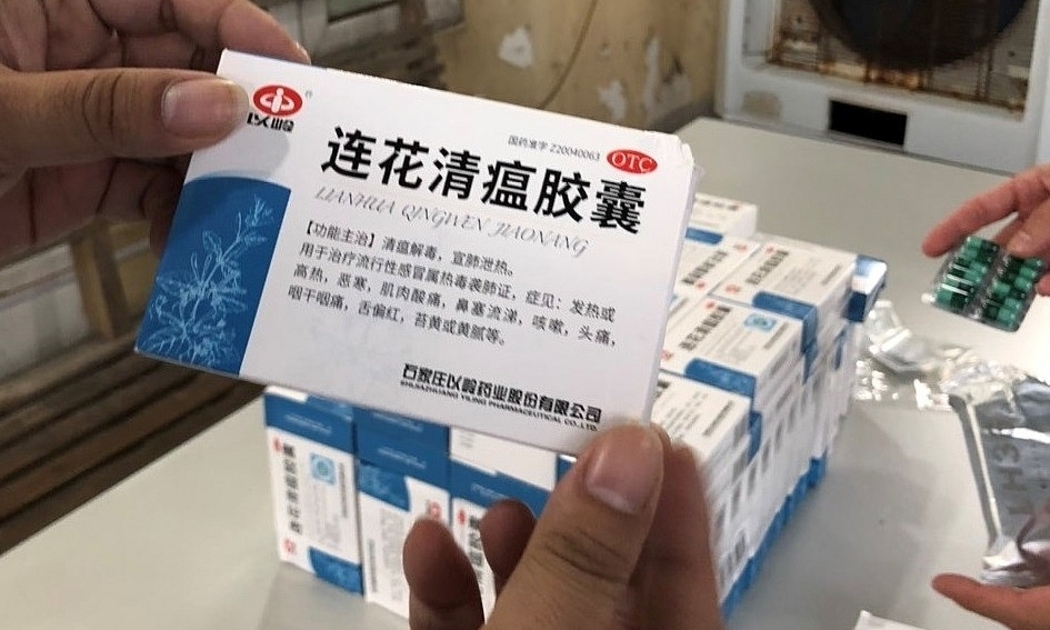 Thuốc nhập lậu có tên Liên hoa Thanh ôn đang được rao bán nhiều trên mạng xã hội