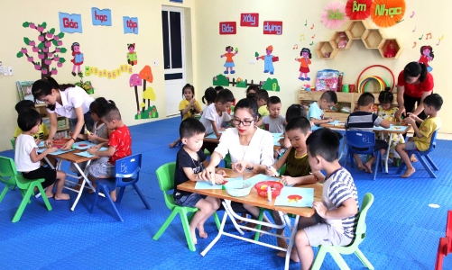 Khu vực nào kiểm soát được dịch thì trẻ em mầm non có thể trở lại trường