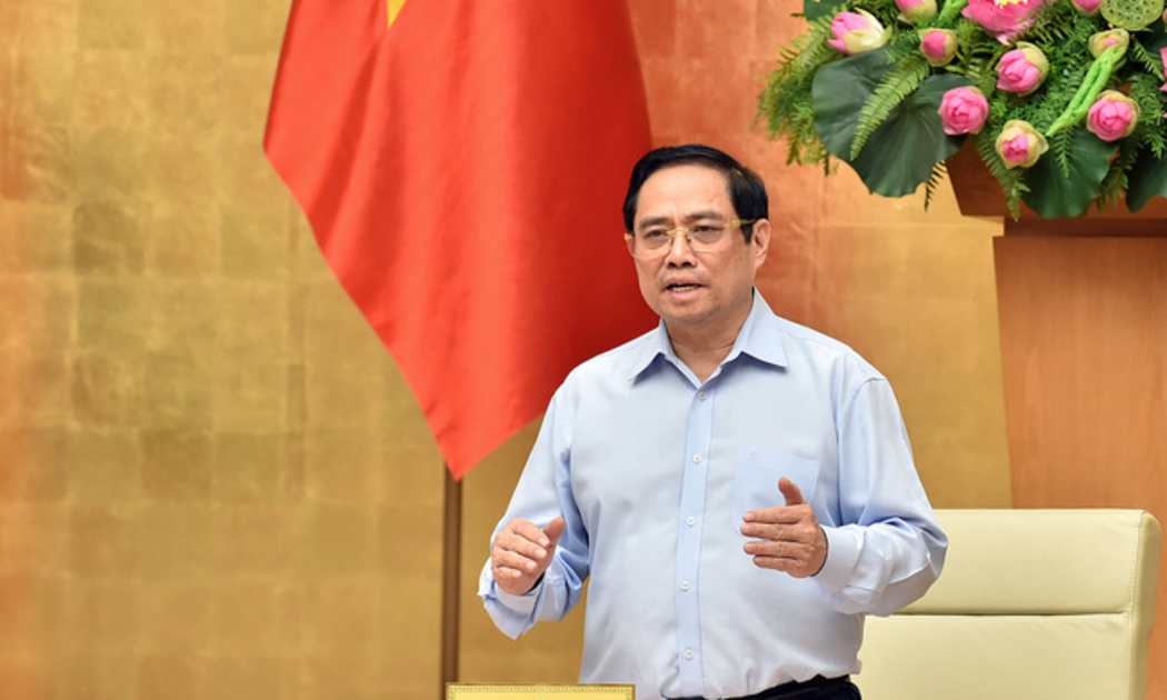 Thủ tướng Phạm Minh Chính làm Trưởng Ban chỉ đạo quốc gia triển khai thực hiện cam kết về biến đổi khí hậu tại COP26 - Ảnh: VGP