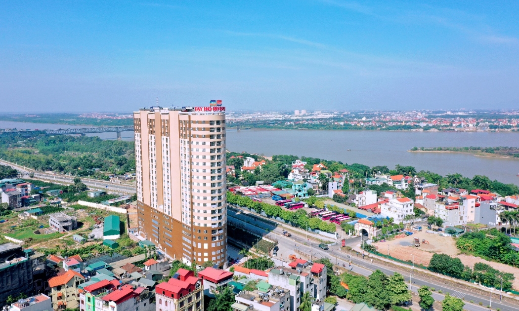 Tòa căn hộ Tây Hồ Riverview sở hữu địa thế vượng phong thủy hiếm có.