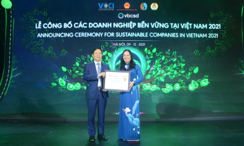 Traphaco đạt Top 10 Doanh nghiệp bền vững Việt Nam 2021