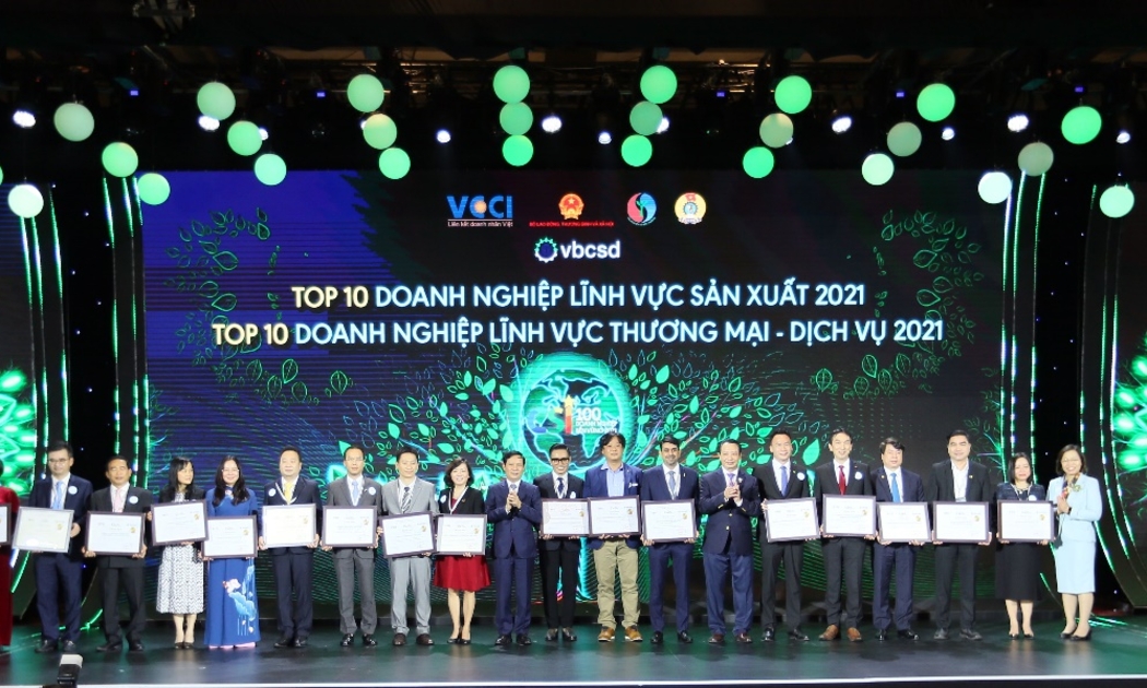 Suntory PepsiCo thuộc Top 10 Doanh nghiệp bền vững Việt Nam 2021 – Theo VCCI & VBCSD