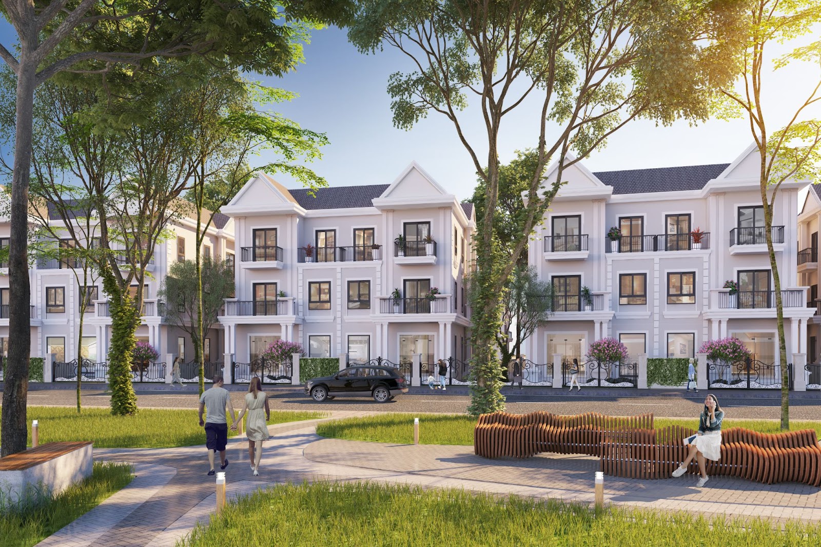 Biệt thự song lập Geneva của EcoCity Premia nhân đôi giá trị sống thời thượng.