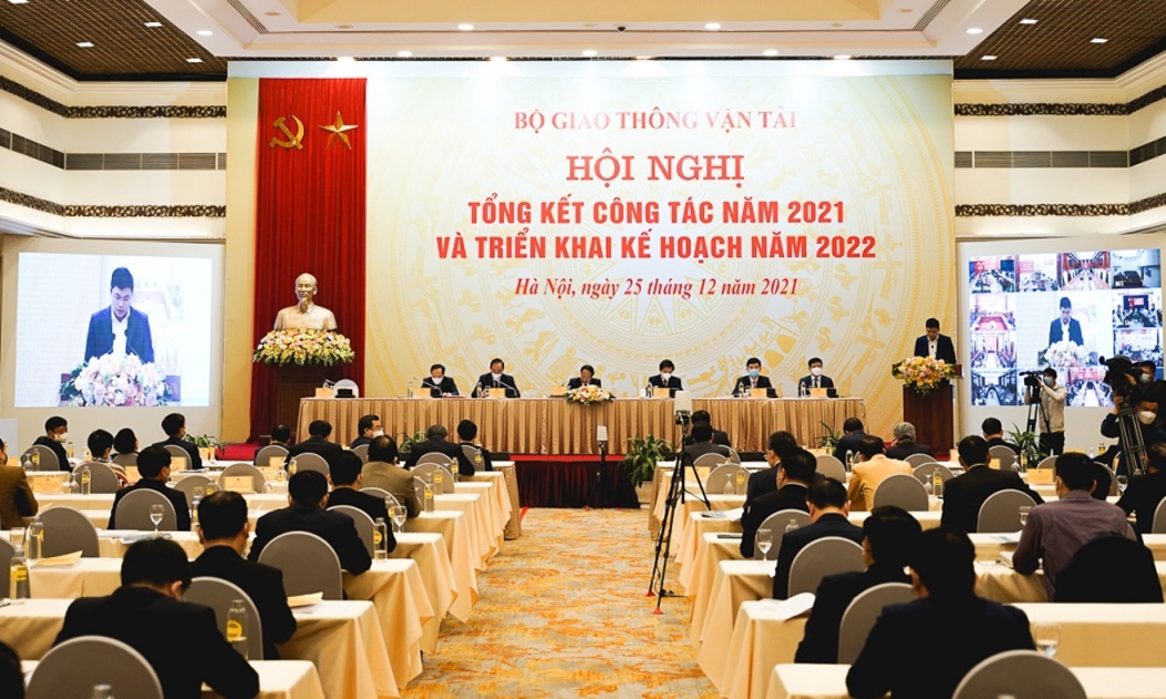 Hội nghị Tổng kết nhiệm vụ năm 2021 và triển khai nhiệm vụ năm 2022 Bộ Giao thông vận tải.
