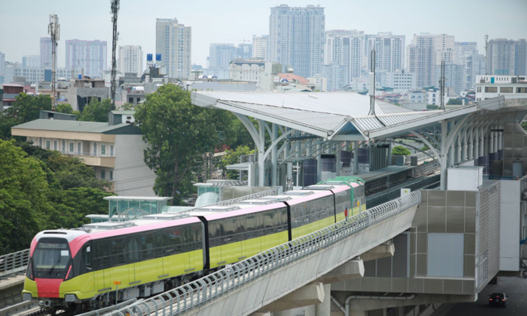 Đến năm 2022, đường sắt đô thị số 3 đoạn Nhổn - Ga Hà Nội đưa vào vận hành phần đi nổi 8,5km.