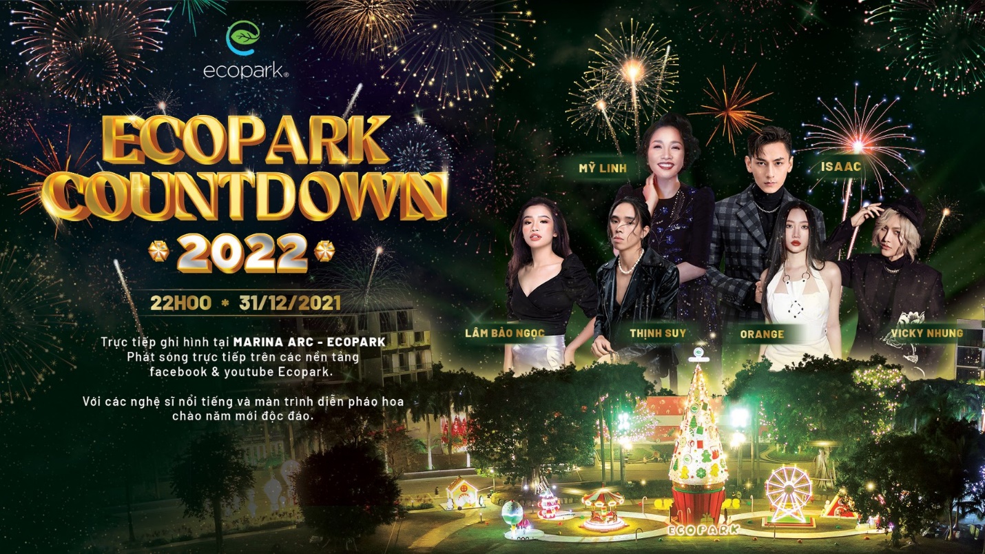 Ecopark chi gần 10 tỷ phủ rợp trời pháo hoa khu đô thị cho cư dân chào đón năm mới.