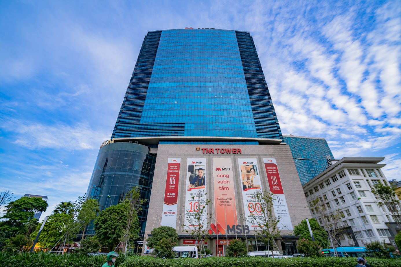 Văn phòng hạng A TNR Tower (54A Nguyễn Chí Thanh, Hà Nội) miễn phí thuê lên đến 12 tháng.