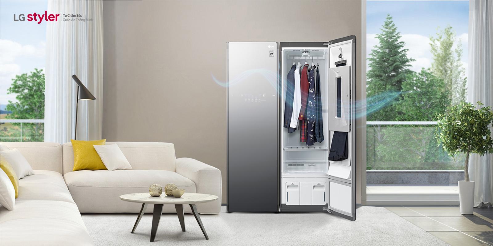 LG Styler - Tủ chăm s&oacute;c quần &aacute;o th&ocirc;ng minh.