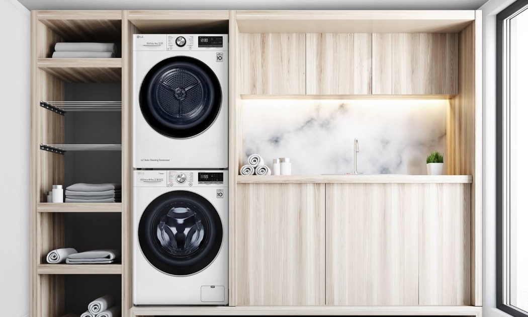 Bộ đôi máy Giặt - Sấy LG bảo vệ quần áo hiệu quả.