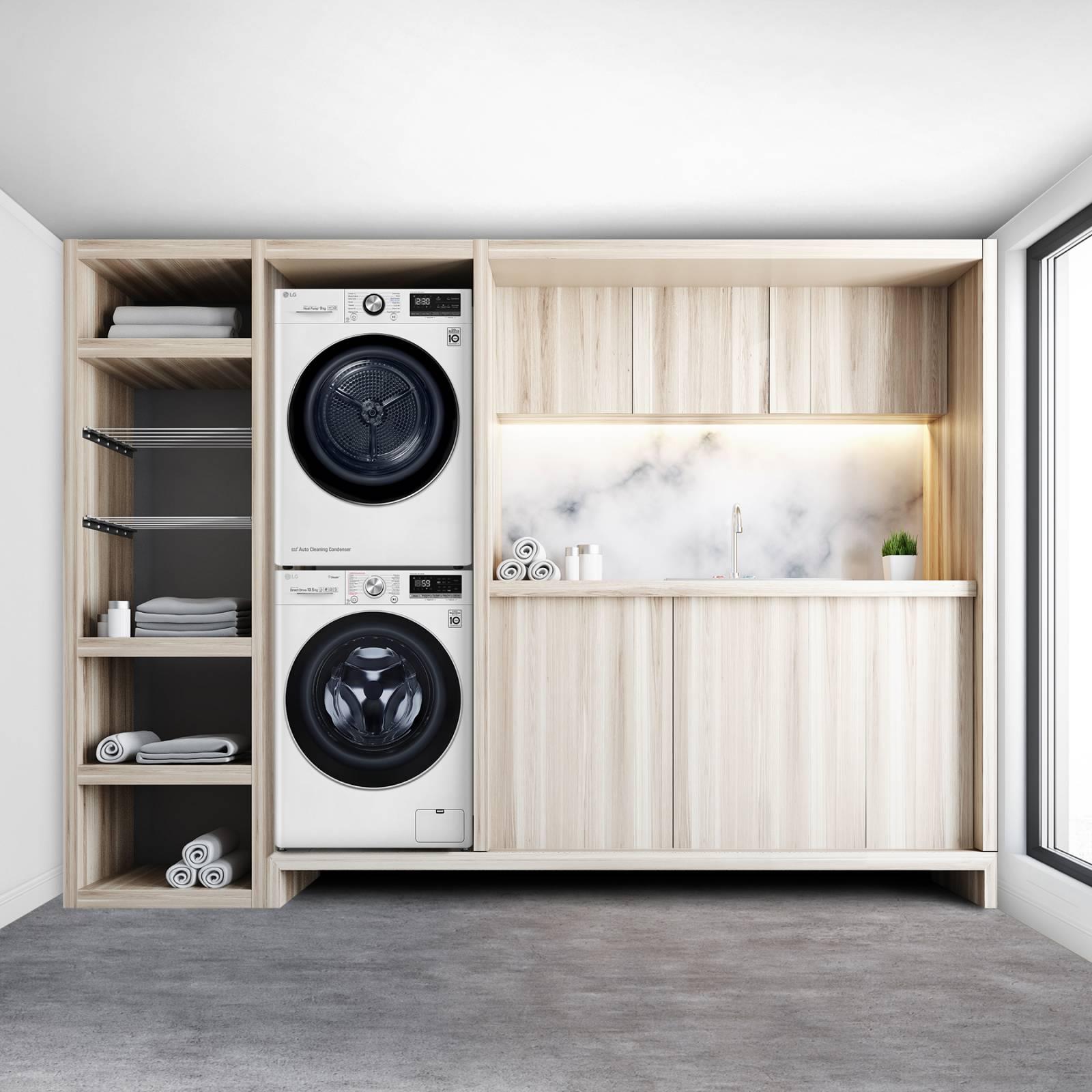 Bộ đôi máy Giặt - Sấy LG bảo vệ quần áo hiệu quả.