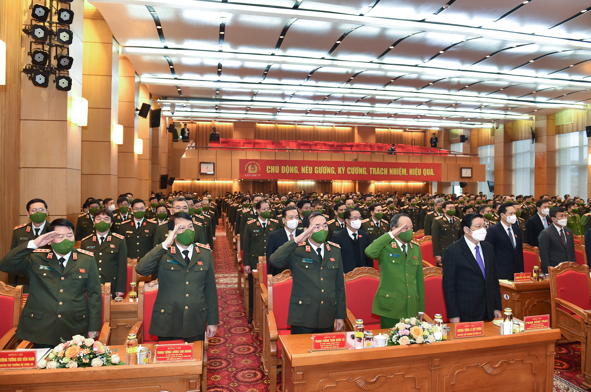 C&aacute;c đại biểu tham dự Hội nghị c&ocirc;ng an to&agrave;n quốc lần thứ 77 - Ảnh: VGP