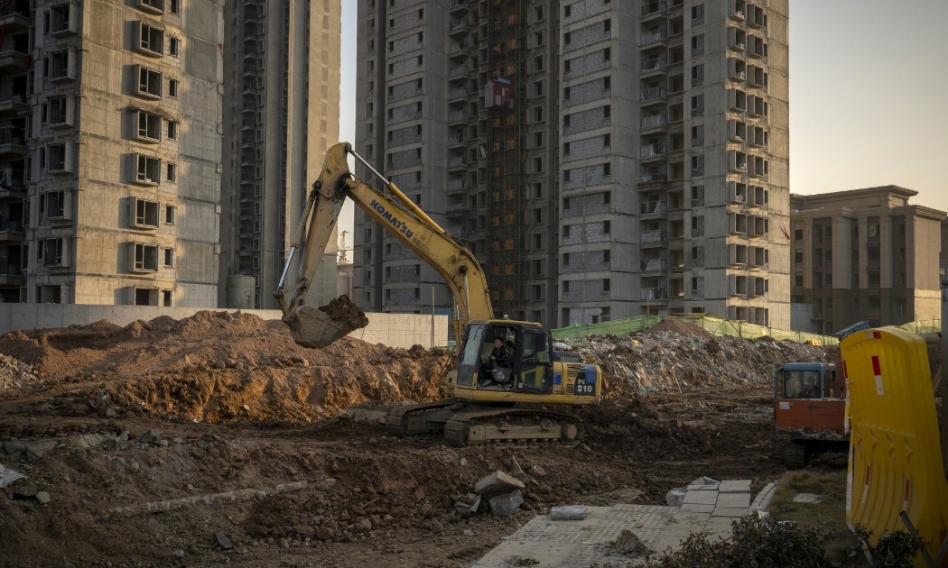 Một dự án của Evergrande ở Vũ Hán, Trung Quốc, hôm 22/12 - Ảnh: Bloomberg.