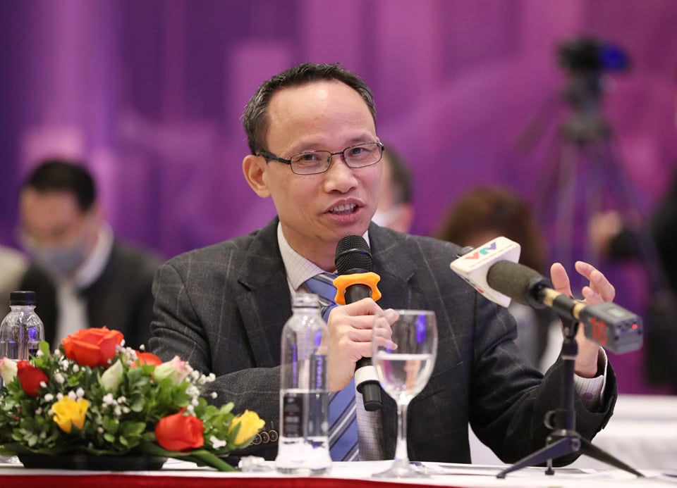 Tiến sĩ Cấn Văn Lực, Thành viên Hội đồng tư vấn chính sách Tài chính – Tiền tệ Quốc gia - Ảnh: Quang Phúc. 