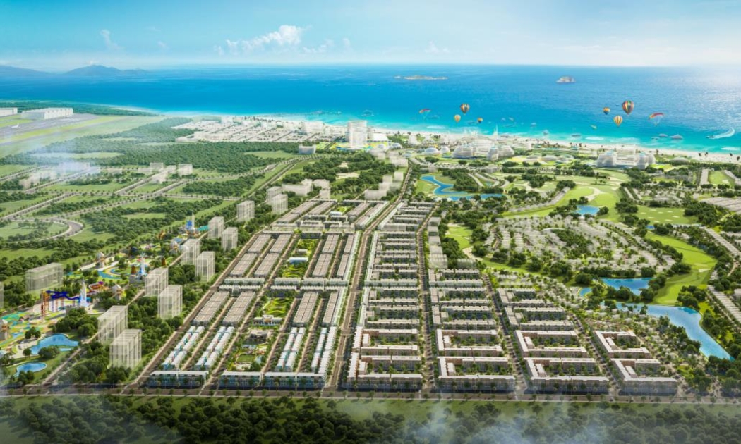 Phân khu đô thị nghỉ dưỡng thấp tầng với vị trí trọng điểm kết nối.