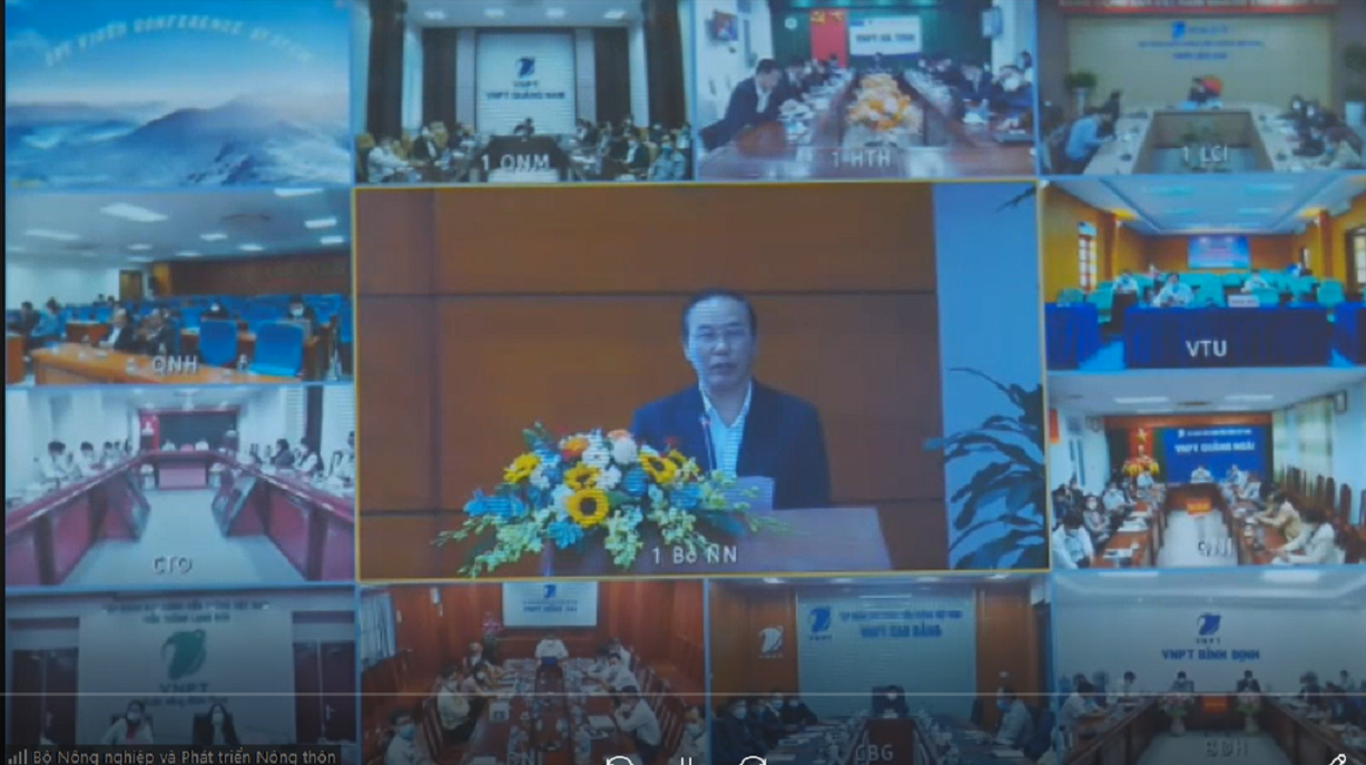 Hội thảo trực tuyến chiều 27/12/2021.