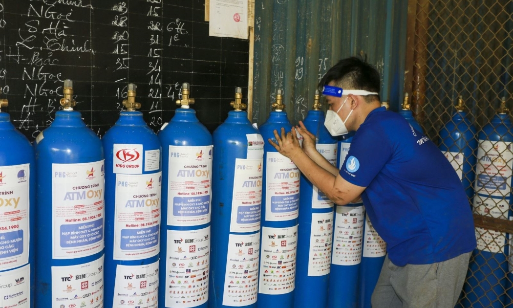 Đảm bảo nguồn cung ôxy cho điều trị F0.