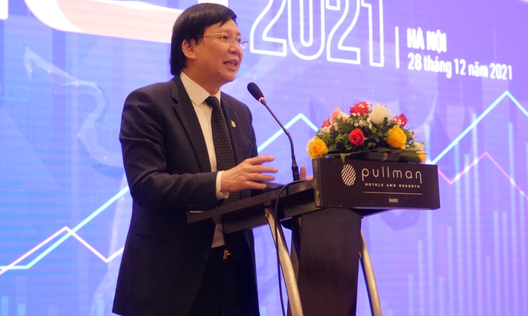 ông Hồ Quang Lợi, Phó Chủ tịch Thường trực Hội Nhà báo Việt Nam phát biểu tại sự kiện chiều ngày 28/12/2021.