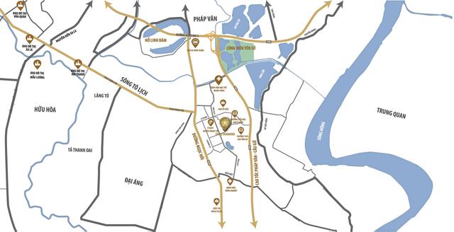 Vị tr&iacute; đắc địa của dự &aacute;n Tecco Diamond.