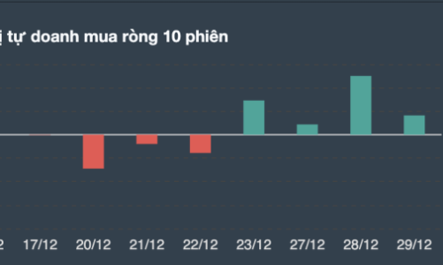 Tự doanh rải tiền mua ròng liên tục những phiên cuối cùng năm 2021