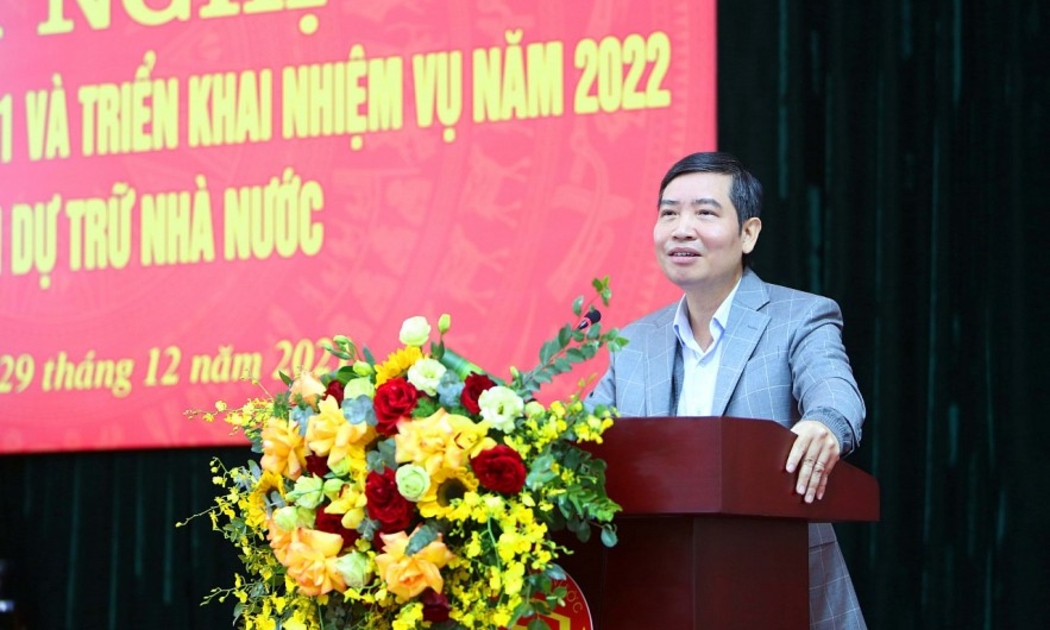 Thứ trưởng Bộ Tài chính Tạ Anh Tuấn phát biểu tại hội nghị.