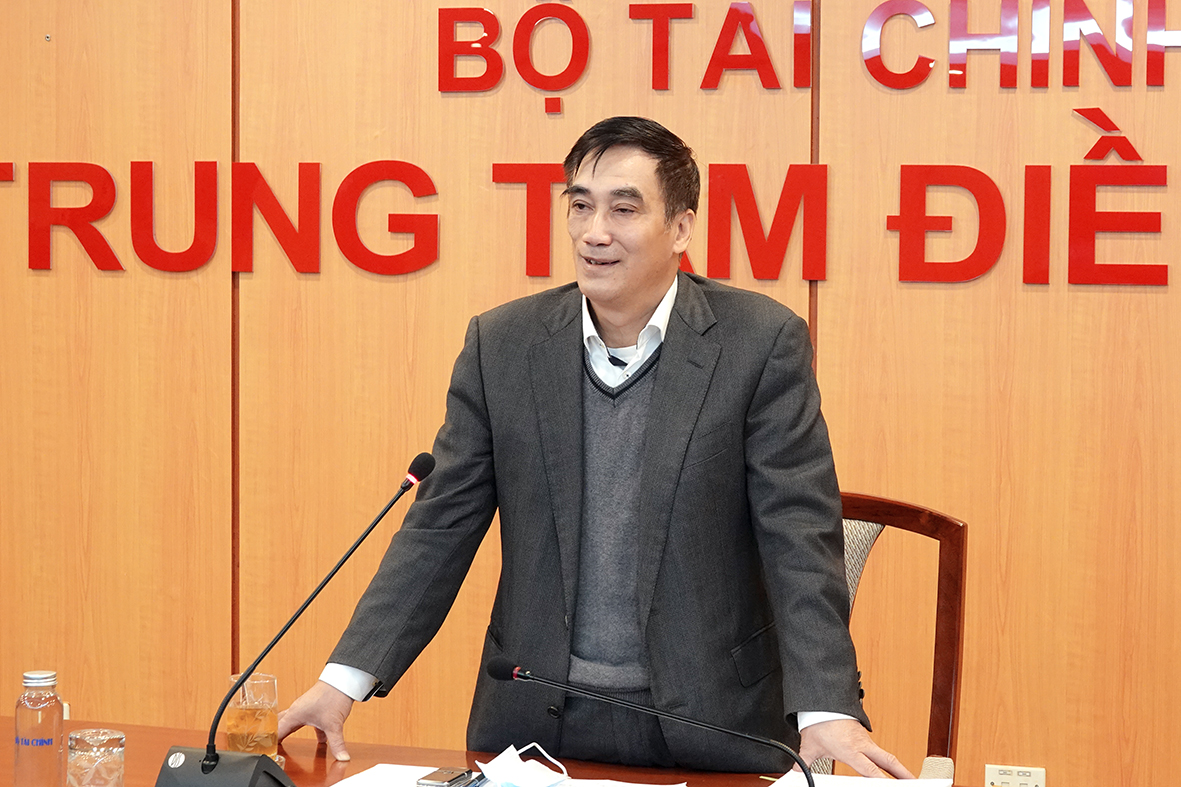 Thứ trưởng Bộ Tài chính Trần Xuân Hà phát biểu tại hội nghị.