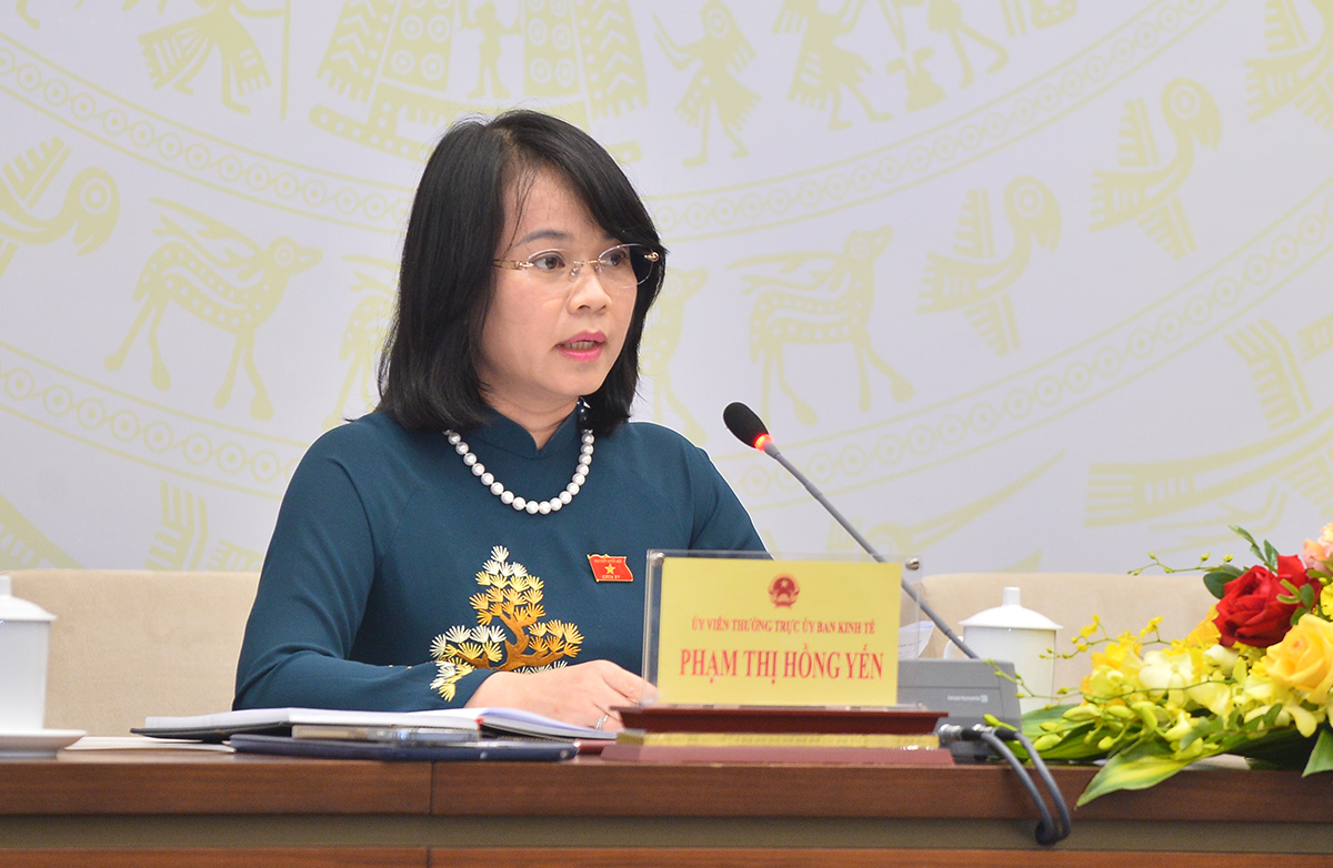 Ủy viên Thường trực Ủy ban Kinh tế Phạm Thị Hồng Yến - Ảnh: Quochoi.vn
