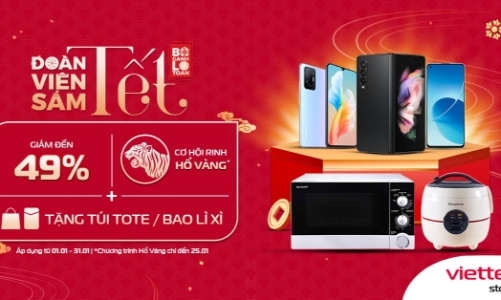Giảm giá tới 49% khi mua sắm tại Viettel Store 