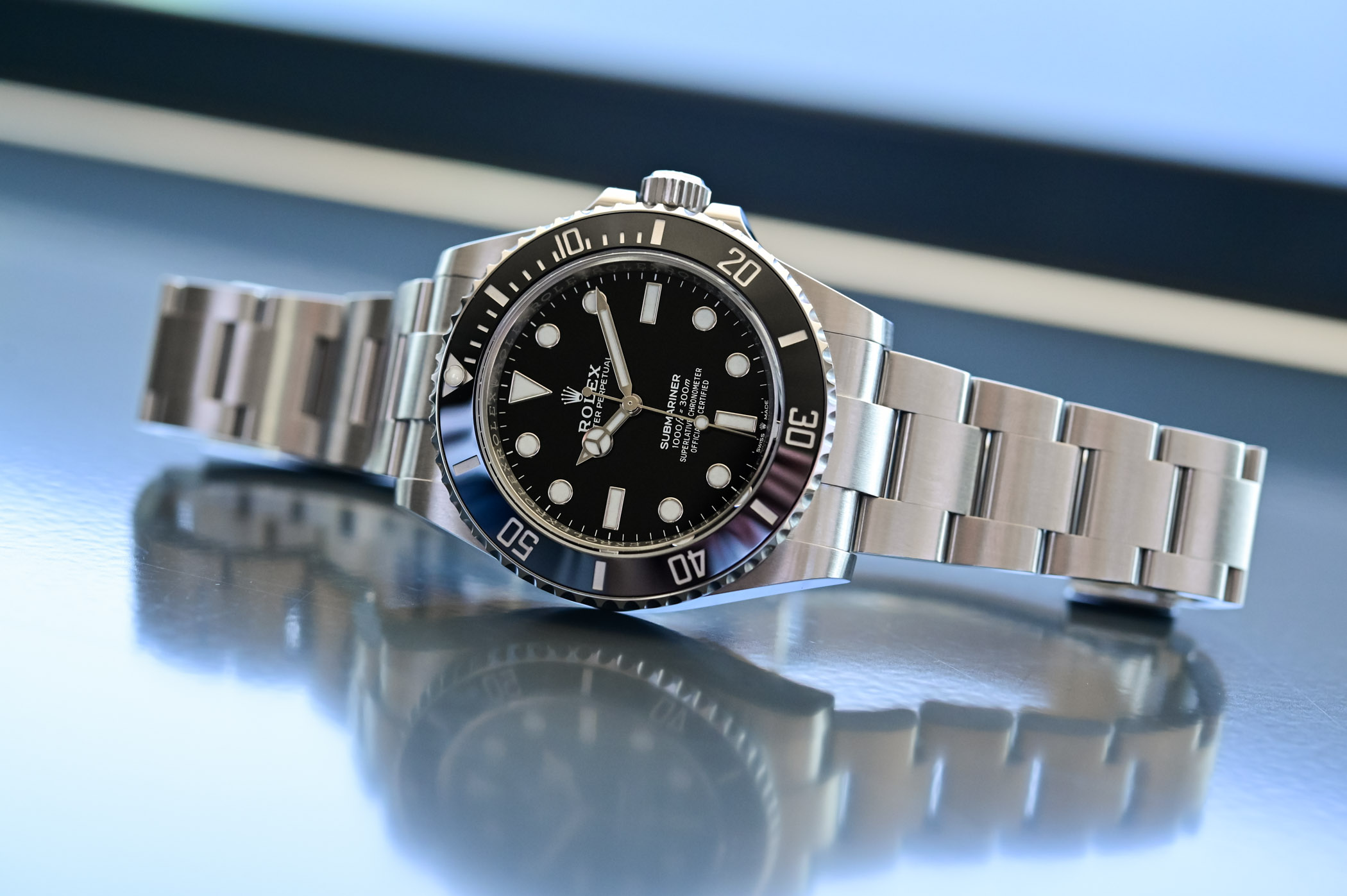 Mẫu đồng hồ Submariner Ref. 124060 tăng giá tới gần 10% trong những ngày đầu tiên của năm 2022.