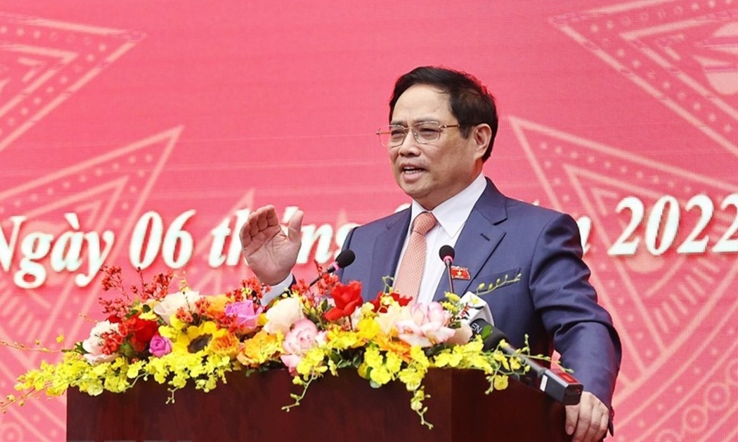 Thủ tướng Phạm Minh Chính dự hội nghị tổng kết ngành tài chính.