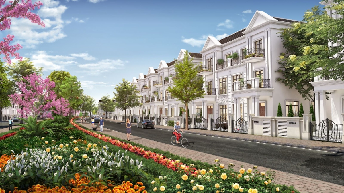 Phối cảnh Biệt thự Song lập Geneva Villas.