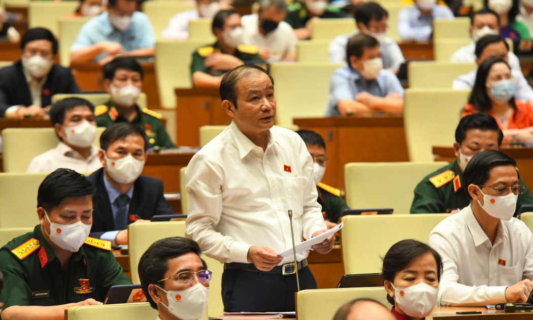 Đại biểu Lã Thanh Tân, Đoàn TP. Hải Phòng - Ảnh: Quochoi.vn