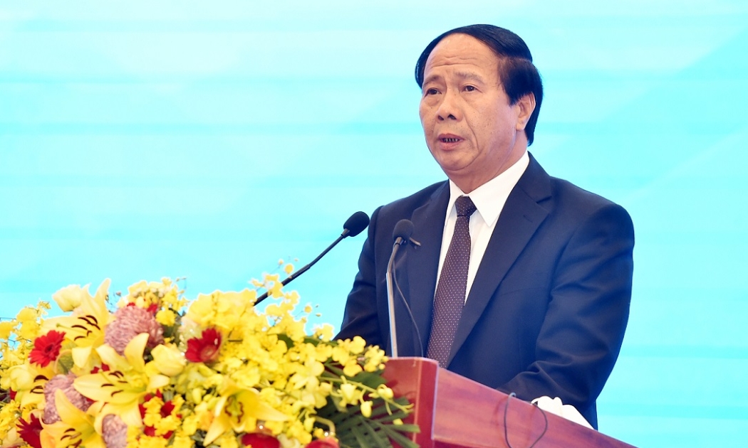 Phó Thủ tướng Lê Văn Thành phát biểu tại hội nghị tổng kết ngành Công thương.