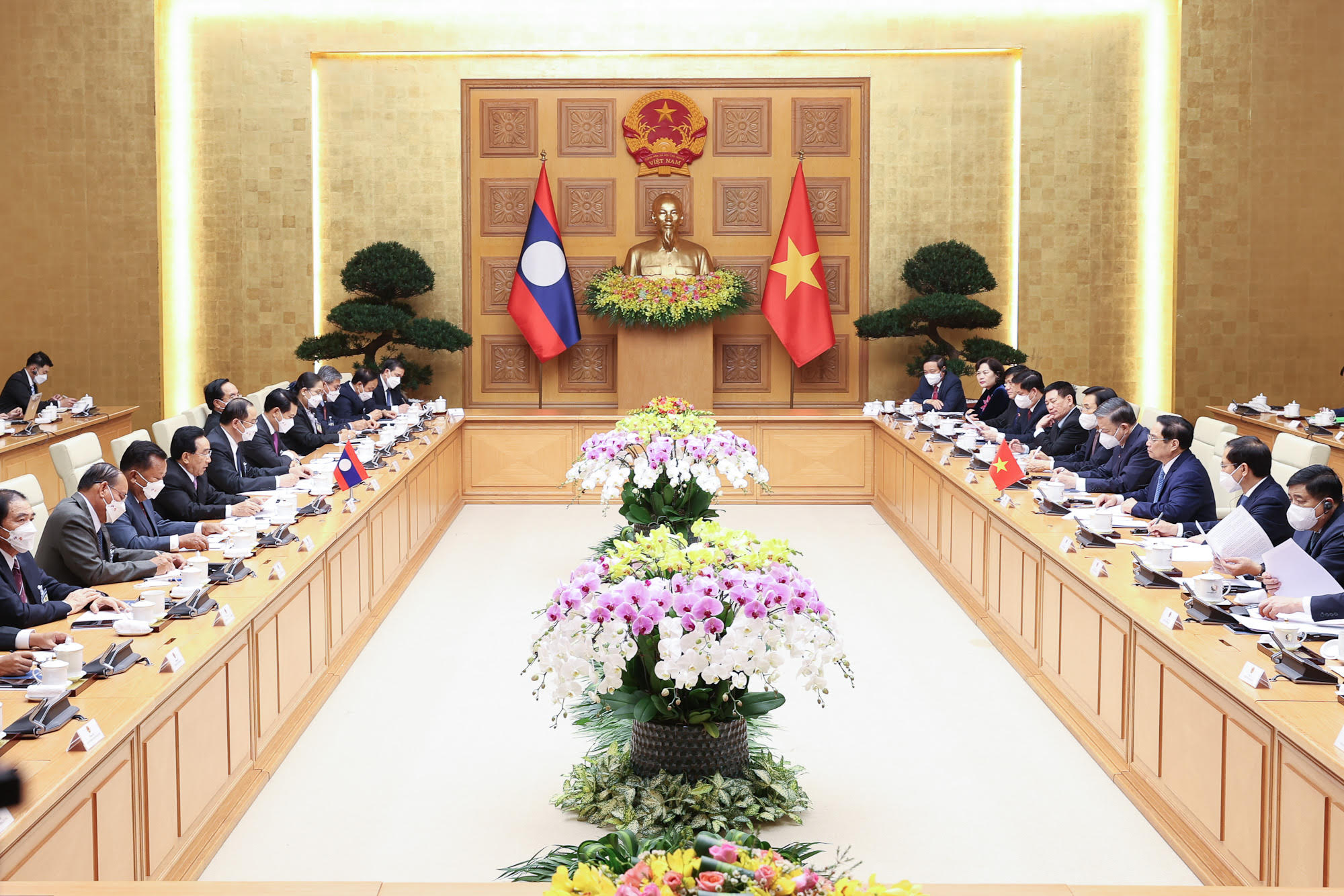 Hội đàm Việt - Lào - Ảnh: VGP