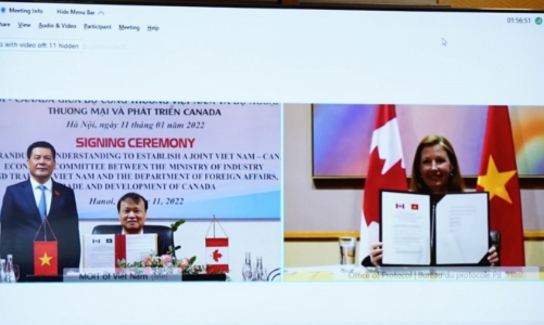 Ký kết Bản ghi nhớ về việc thành lập Ủy ban hỗn hợp về kinh tế Việt Nam – Canada