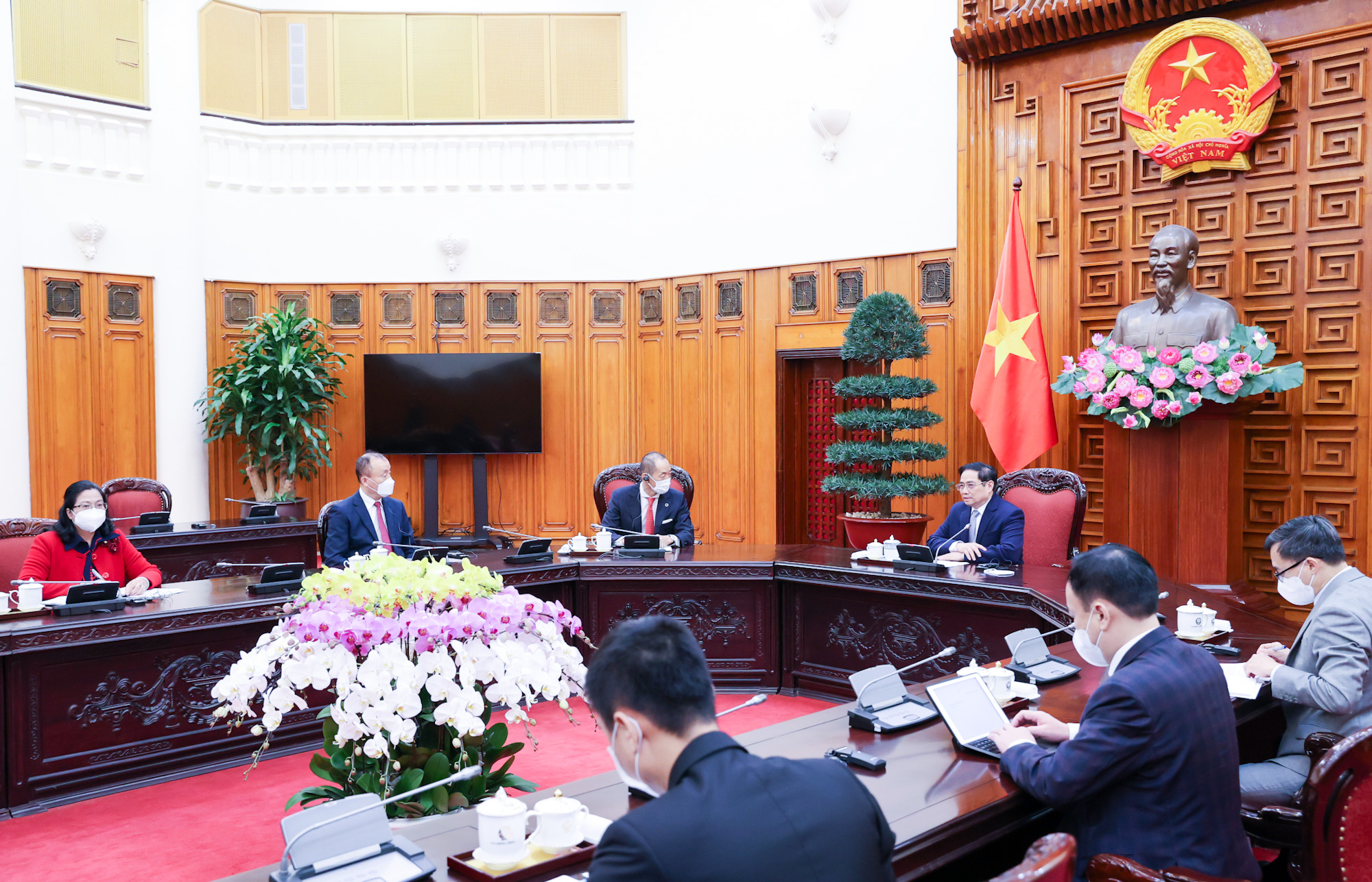 To&agrave;n cảnh buổi l&agrave;m việc - Ảnh: VGP