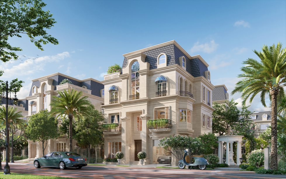 Những căn dinh thự Monaco thơ mộng b&ecirc;n khu Vườn hồng l&atilde;ng mạn.