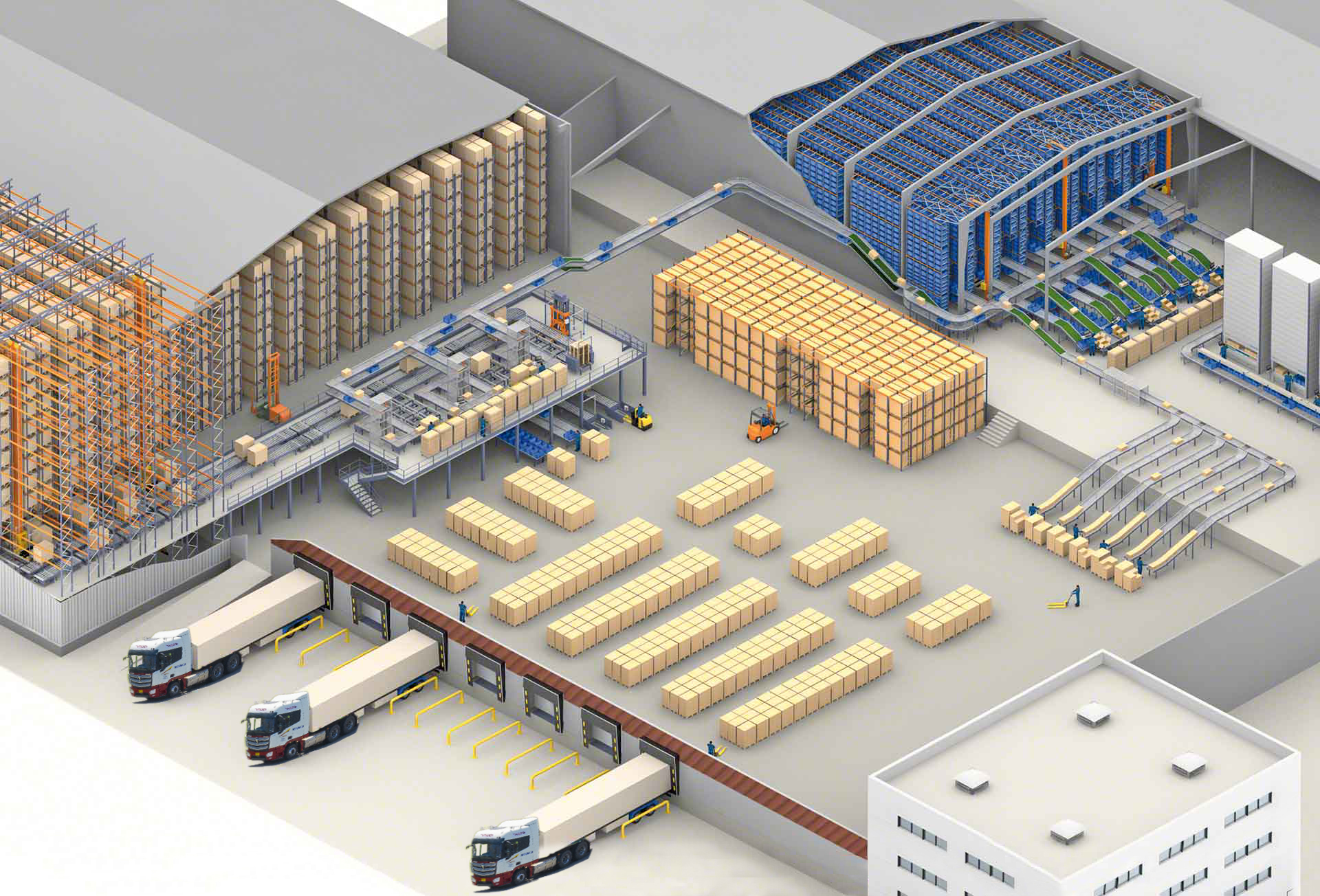 M&ocirc; h&igrave;nh hệ thống b&atilde;i lạnh do THILOGI đầu tư.