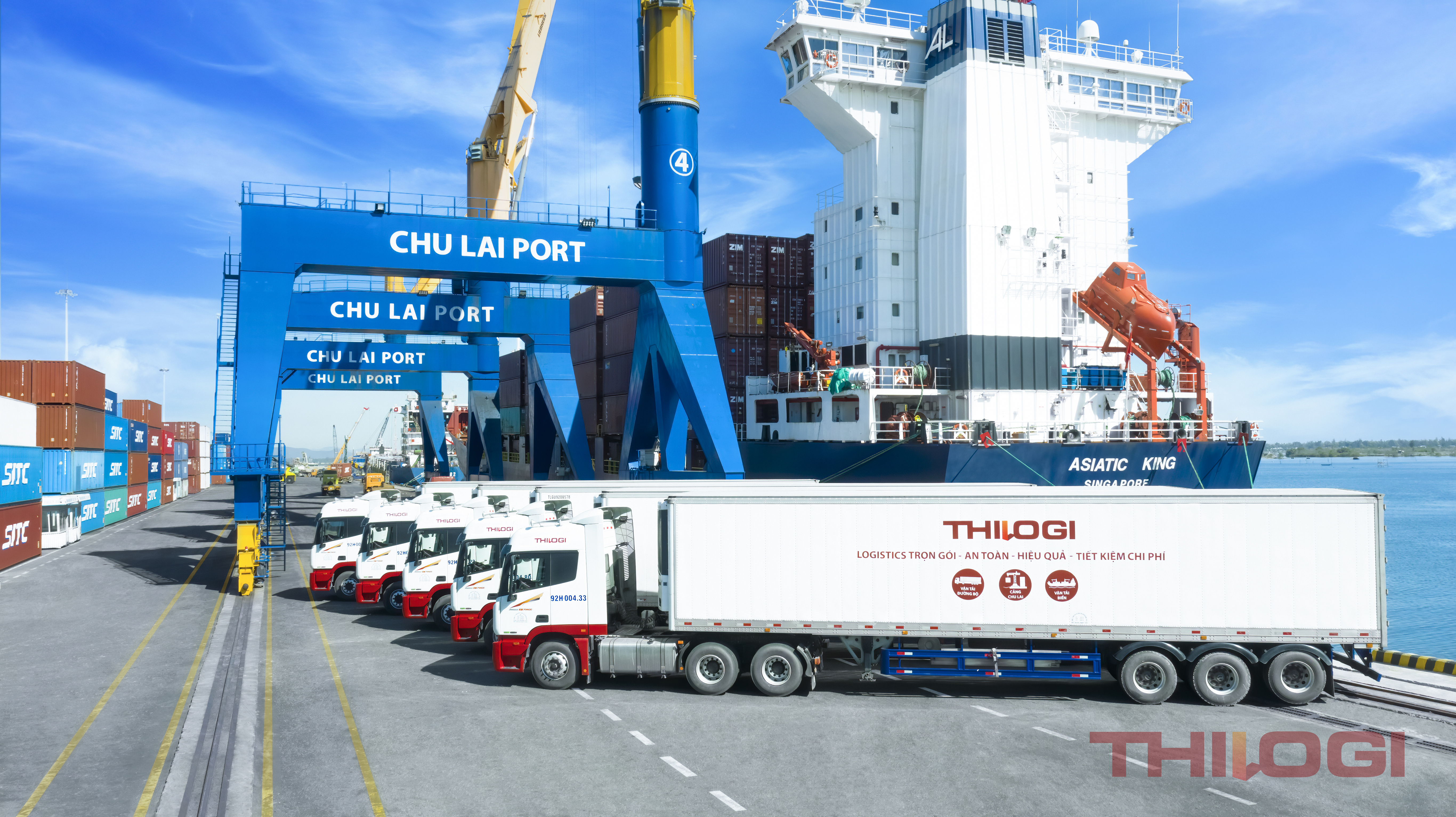 Xe chuyên dụng của THILOGI đáp ứng các tiêu chuẩn nghiêm ngặt về bảo quản, vận chuyển hàng lạnh xuất khẩu.