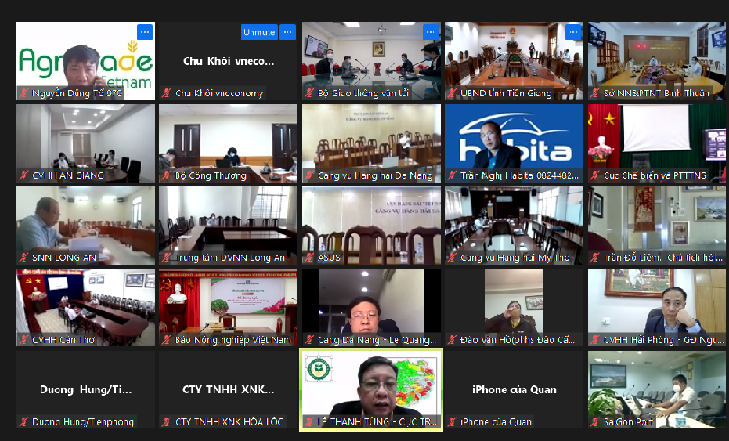 Hội nghị trực tuyến chiều 12/01/2022.