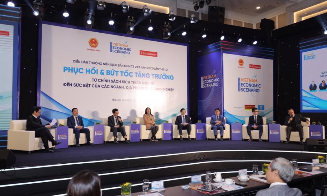 Diễn đàn Kịch bản Kinh tế Việt Nam 2022 được tổ chức sáng 14/1 tại Hà Nội