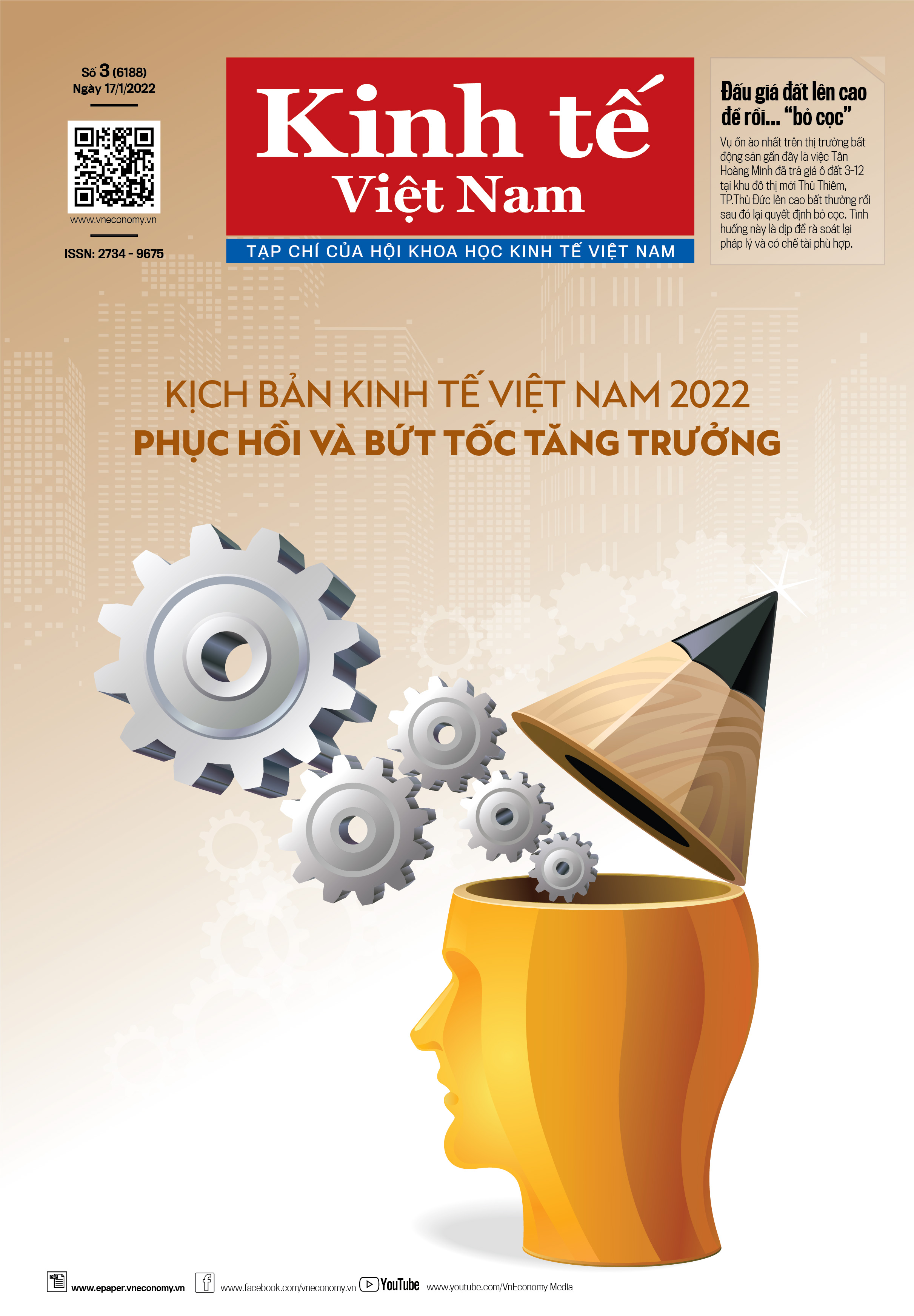 Tạp ch&iacute; Kinh tế Việt Nam bộ mới số 3-2022
