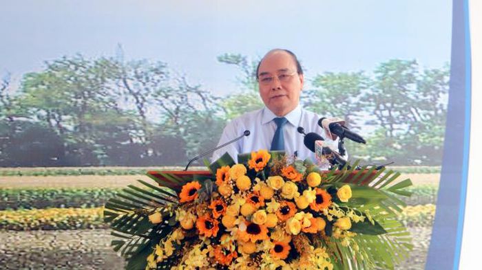 Chủ tịch nước Nguyễn Xu&acirc;n Ph&uacute;c ph&aacute;t biểu tại buổi lễ.