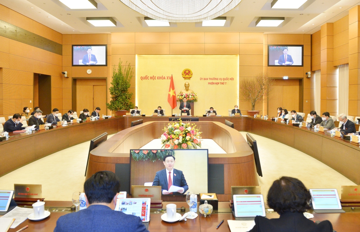 Ủy ban Thường vụ khai mạc phiên họp thứ 7 - Ảnh: Quochoi.vn