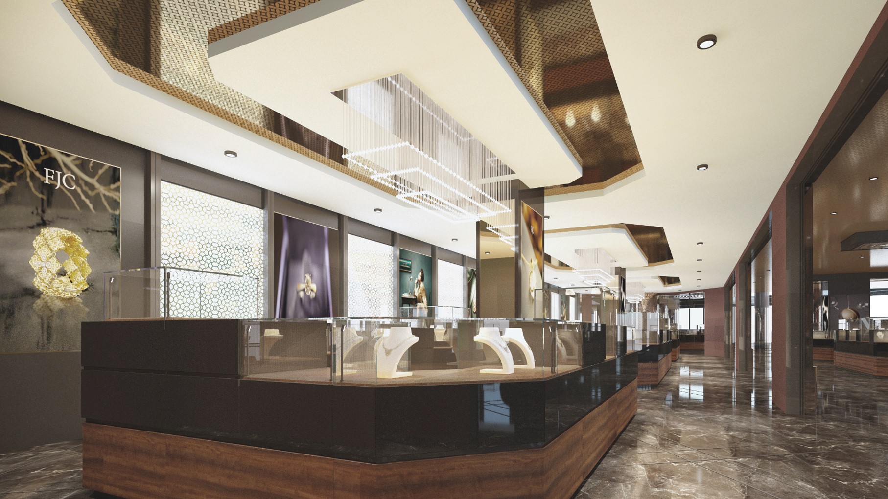 Không gian sang trọng, độc đáo của showroom FJC tại Bamboo Airways Tower.