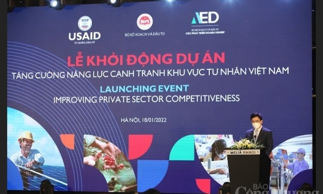 Đại diện Bộ Kế hoạch và Đầu tư phát biểu tại sự kiện.