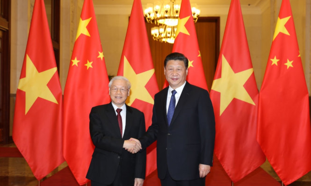 Tổng Bí thư Nguyễn Phú Trọng và Tổng Bí thư, Chủ tịch nước Trung Quốc Tập Cận Bình - Ảnh: TTXVN