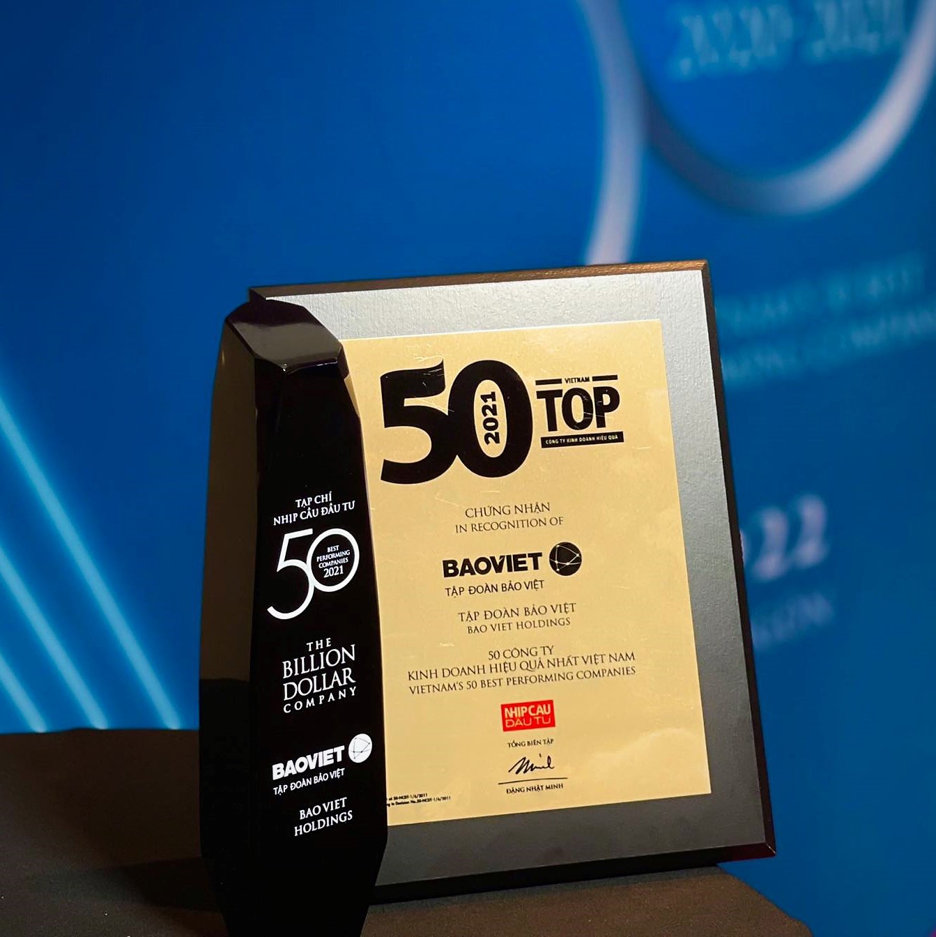 Trong 5 năm li&ecirc;n tiếp, Bảo Việt được vinh danh l&agrave; Doanh nghiệp Việt tỷ đ&ocirc;.