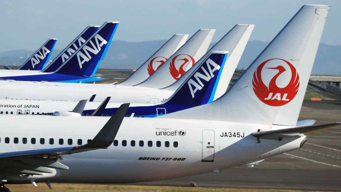 All Nippon Airways và Japan Airlines đã hủy hàng chục chuyến bay tới Mỹ trong tuần này do lo ngại mạng 5G sẽ ảnh hưởng tới các thiết bị của máy bay - Ảnh: Nikkei Asia