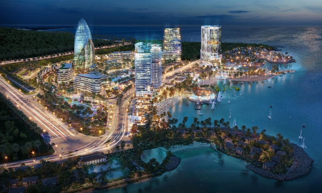Vega City Nha Trang với hệ sinh thái 99 tiện ích, 168 căn shophouse hướng biển, biệt thự cao cấp và khách sạn 5 sao.